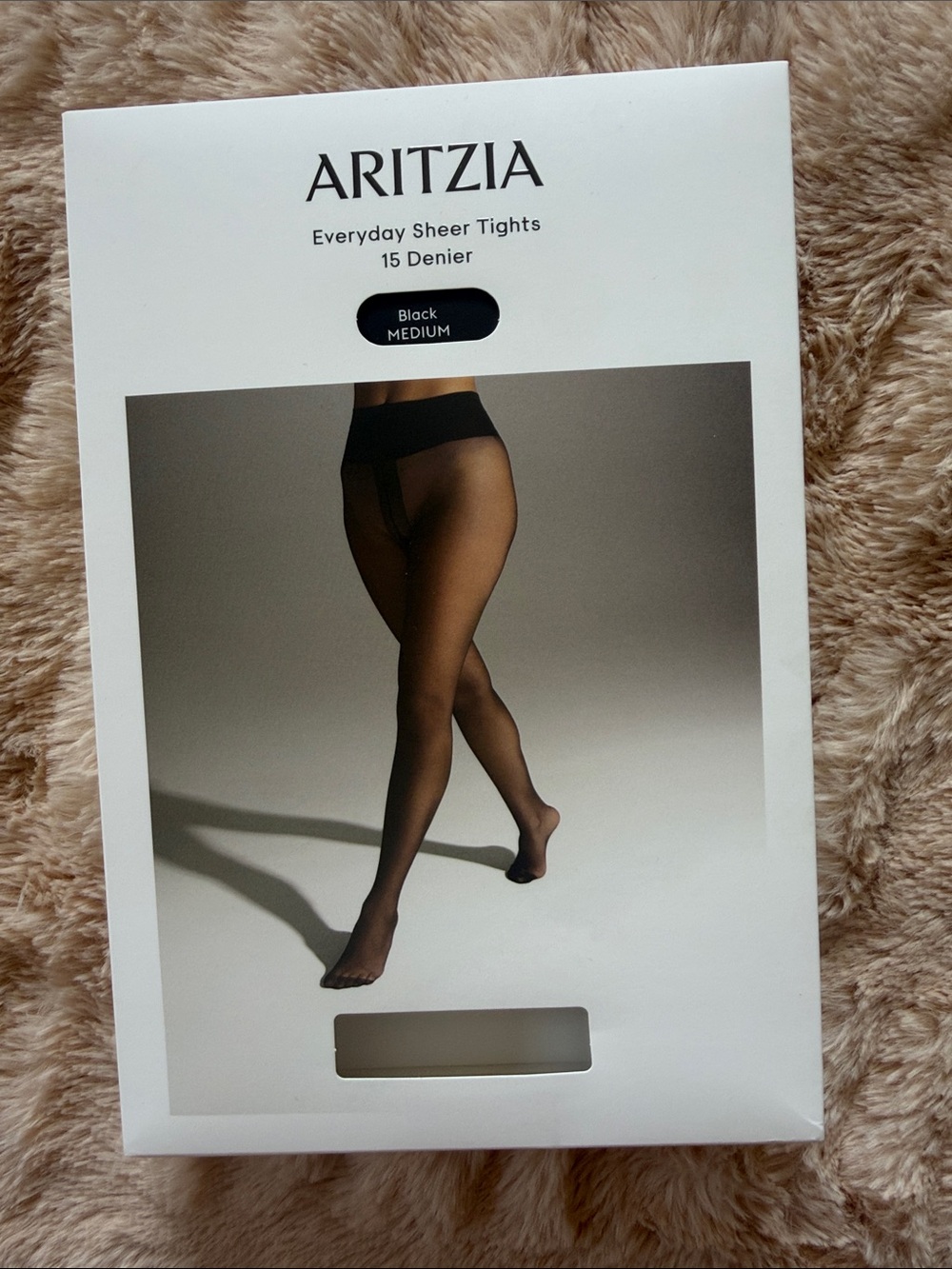 NWT Aritzia Black Everyday Sheer Tights - BLACK